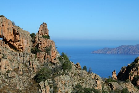 Landscape scene blue