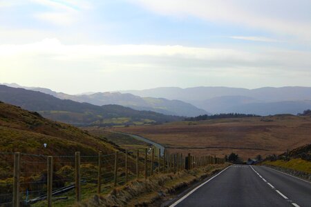 Highway mountain wales photo
