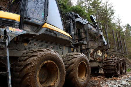 Forestry truck timber forwarder logging photo