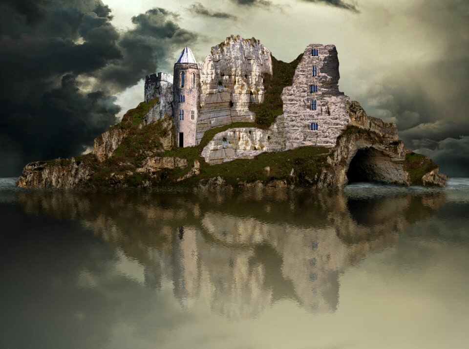 Reflection sky island
