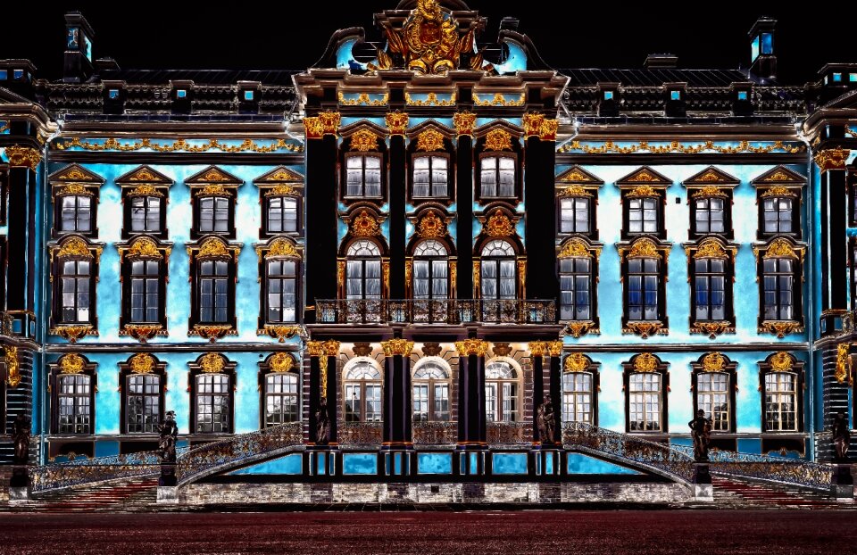 Illuminated solemnly russia