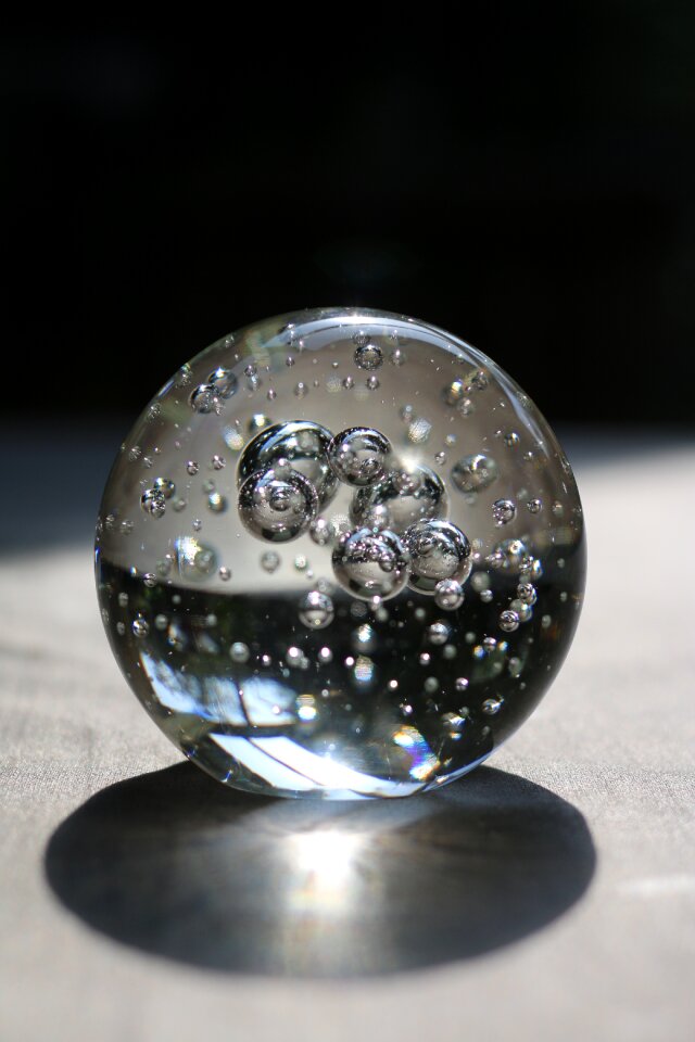 Sphere glass ball decoration