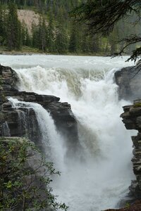 Rockies waterfall alberta photo