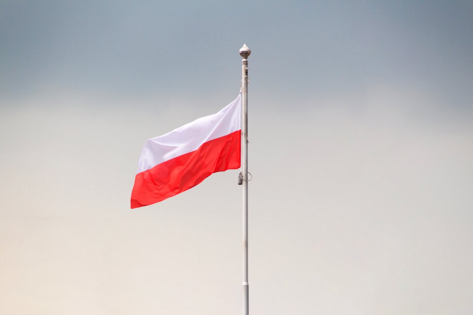 Independence day flag of poland homeland