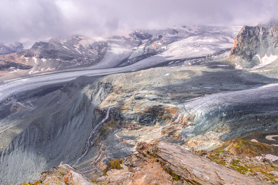 Glacier alpine valais