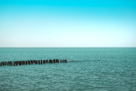 Blue water beach vacation destination