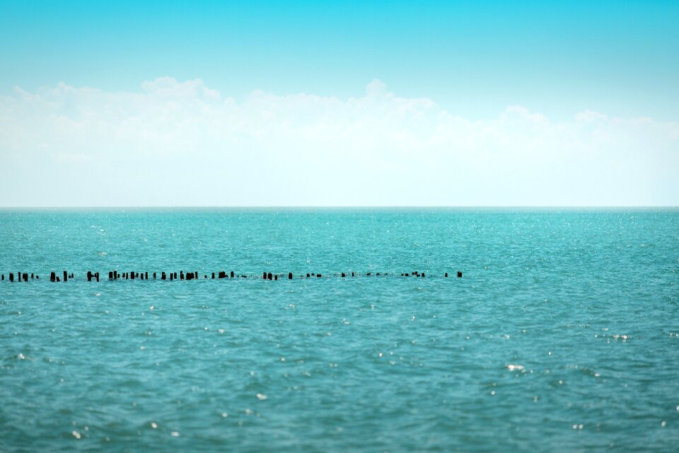 Blue water beach vacation destination