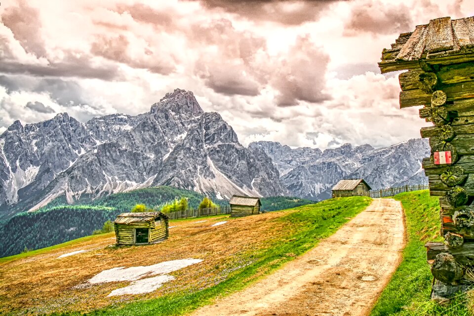 Mountains alpine panorama