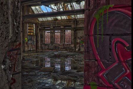 Industry hall abandoned
