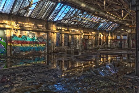 Industry hall abandoned