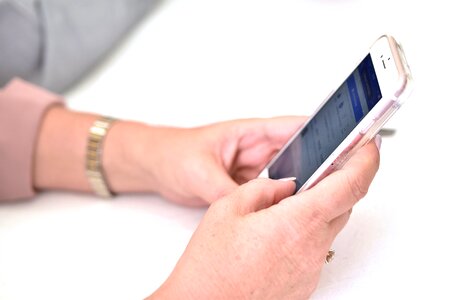 Using phone corporate seminar