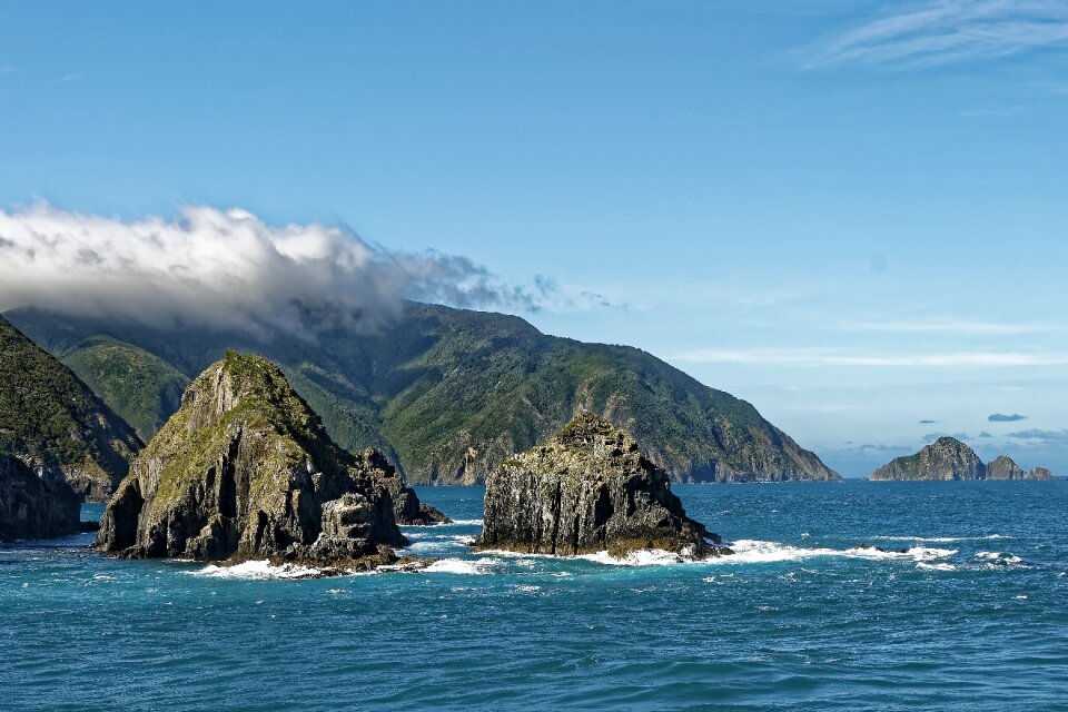 Landscape south island rock photo