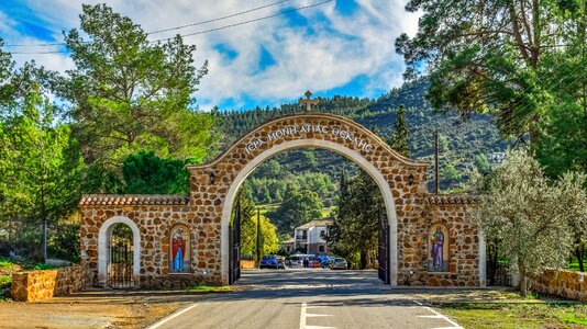 Orthodox entrance architecture photo