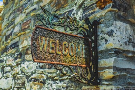 Entrance vintage hospitality