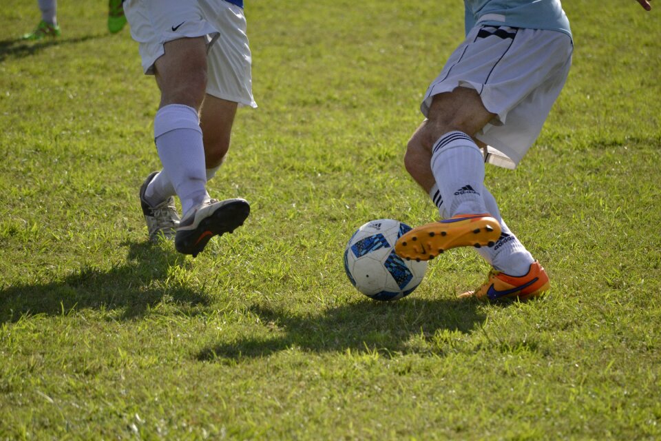 Competition player dribbling