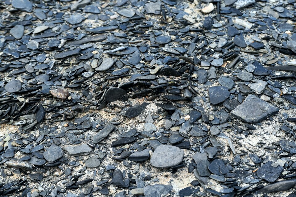Shale rock rounded pebbles