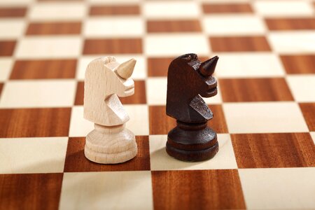 Chess board chess pieces board game photo