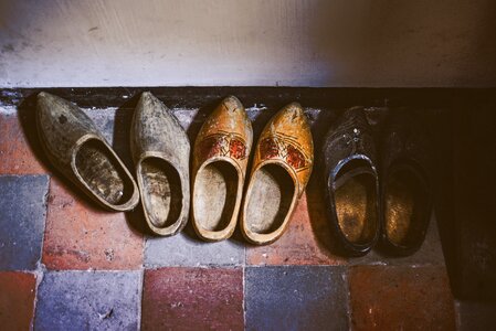 Wood wooden footwear photo