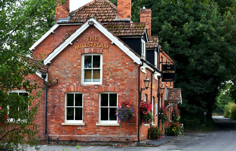 Country lane flower baskets