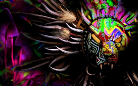 Tribal tiger animal
