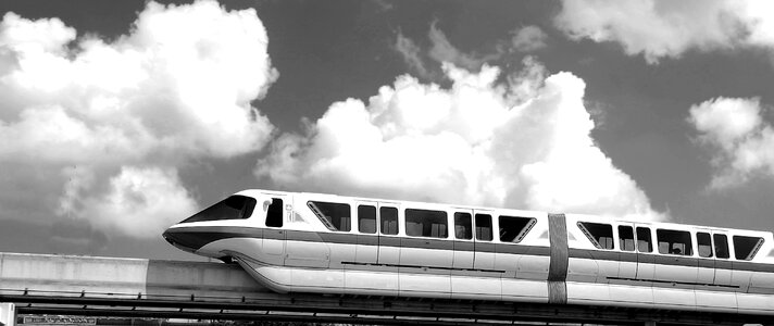 Transportation monorail track