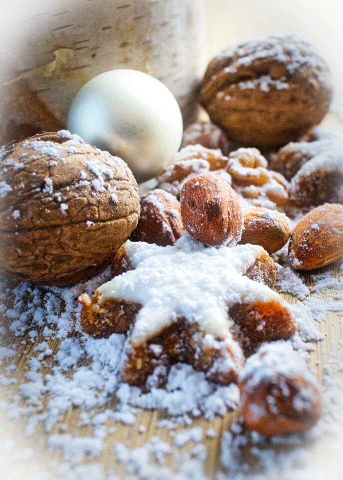 Christmas bauble nuts snak