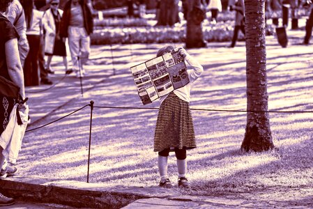 Girl little girl standing photo