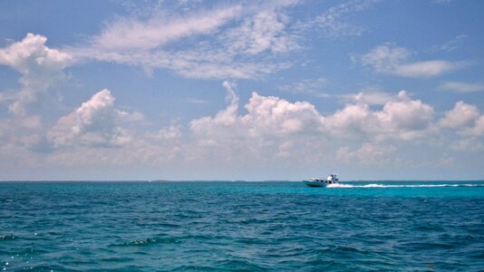 Sea sky boat