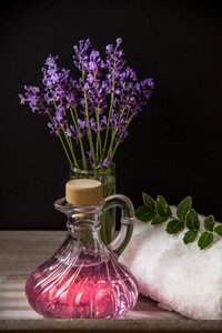 Vase herbs massage photo