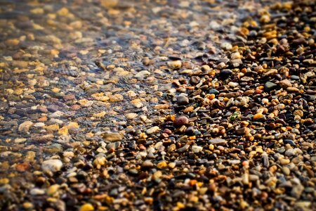 Stones pebbles pebble beach photo