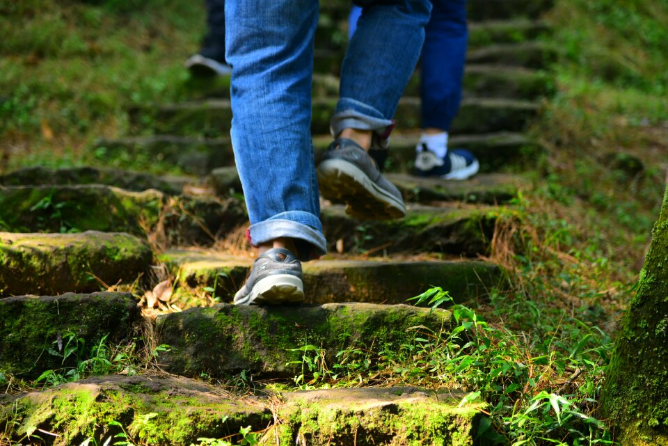 Mountaineer mountain climbing walk