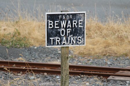 Train safety signpost