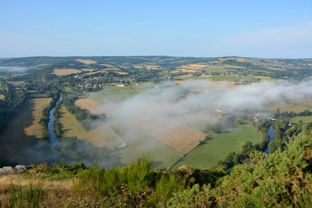 Fog sky cloudy blue sky photo