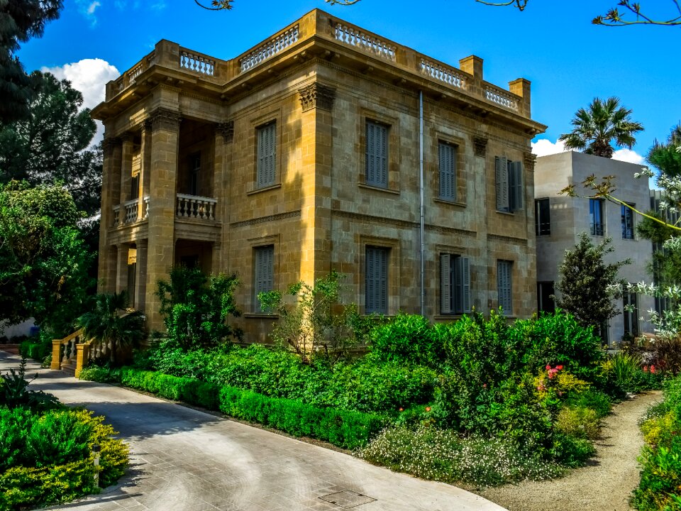 Mansion building facade