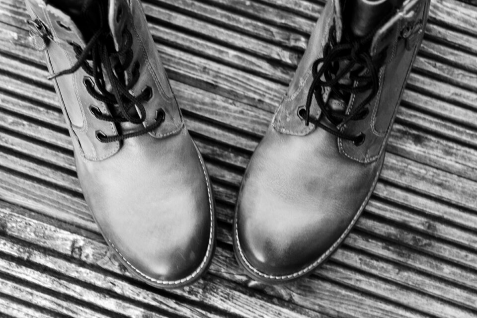 Leather boots boots warm
