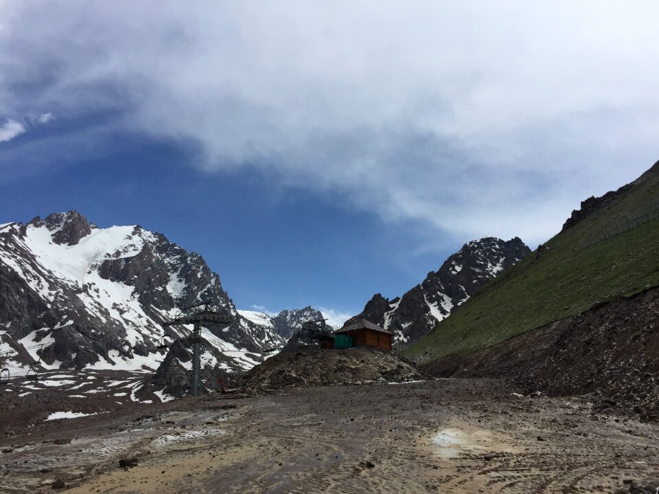 Mountain outdoors alpine photo