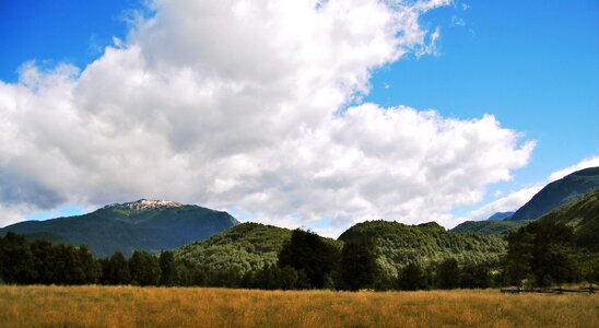 Mountains palena clouds