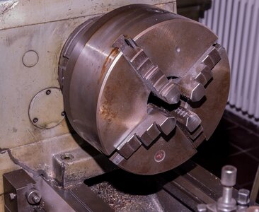 Technology metal construction machine photo