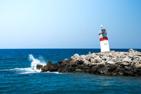 Blue nature lighthouse