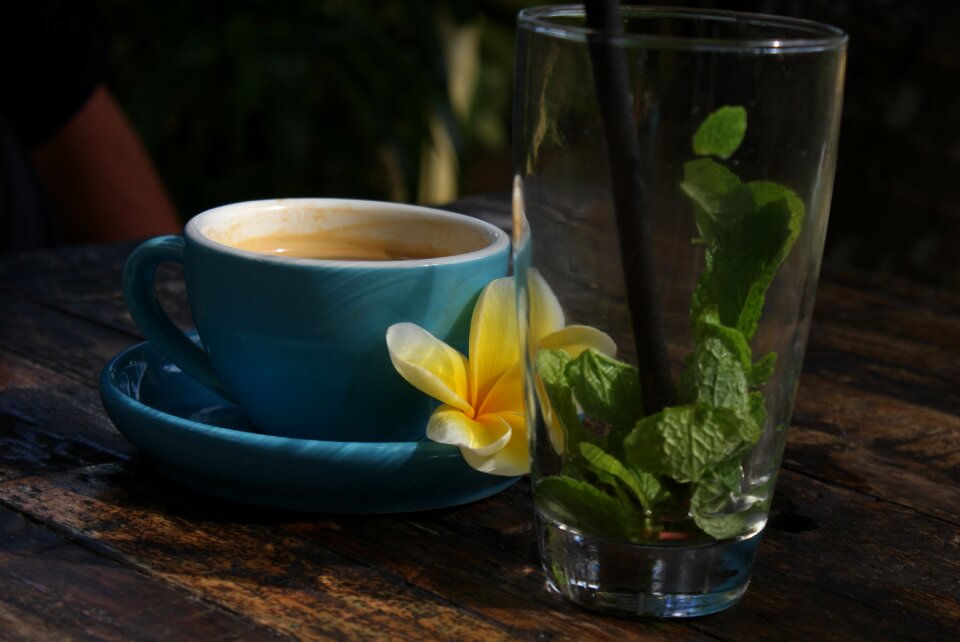 Natural table coffee cup