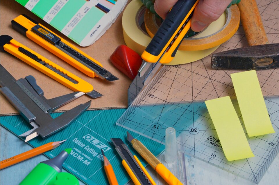 Adhesive tape self-adhesive cutting mat