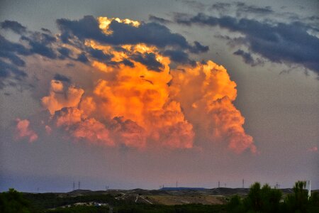 Storm nature twilight photo