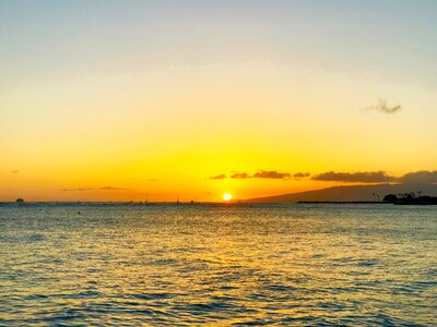 Honolulu hawaii sunset