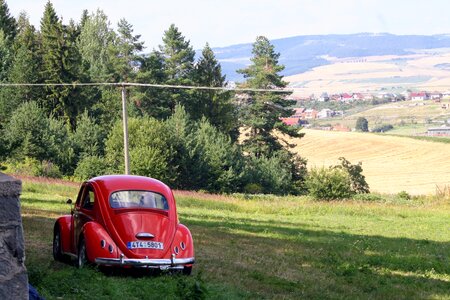 Vw of veteran car