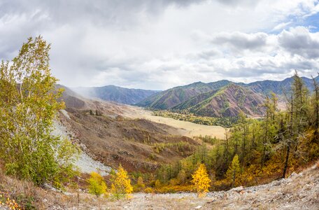 Autumn landscape travel