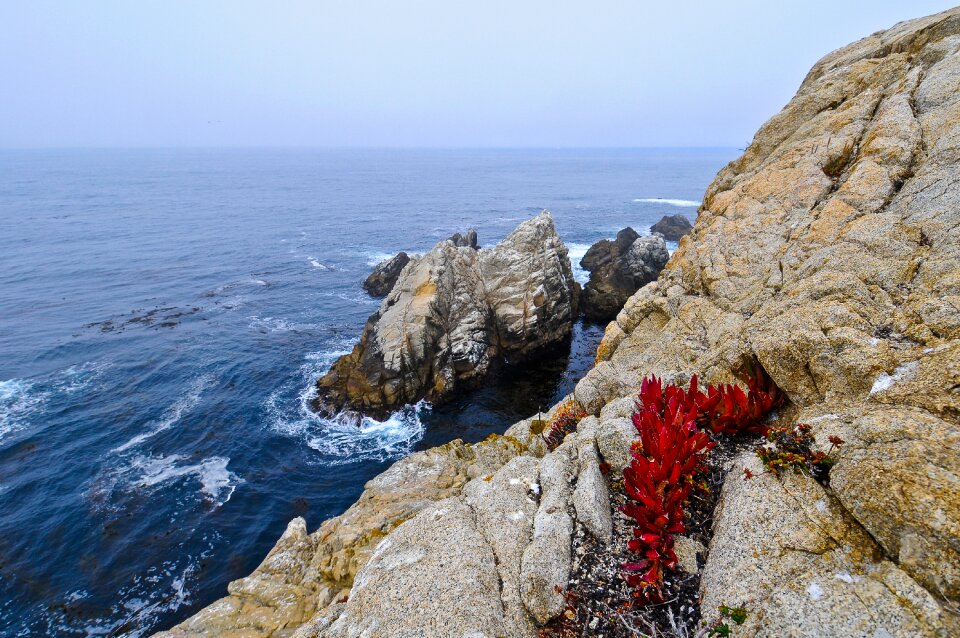 Cliffs sea landscape