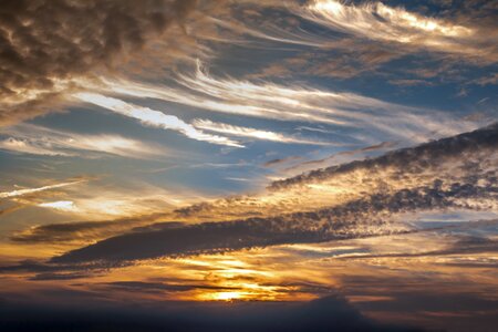 Sky mood abendstimmung photo