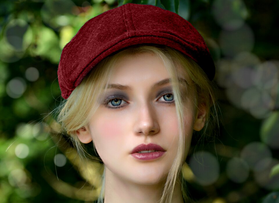 Model posing attractive