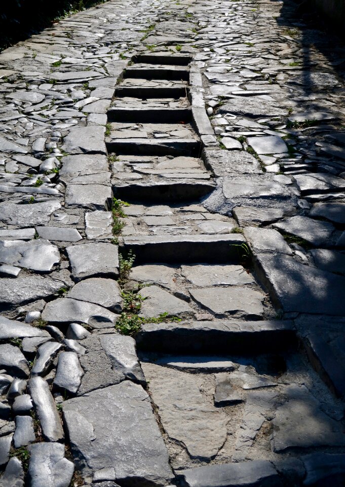 Staircase stair step old photo