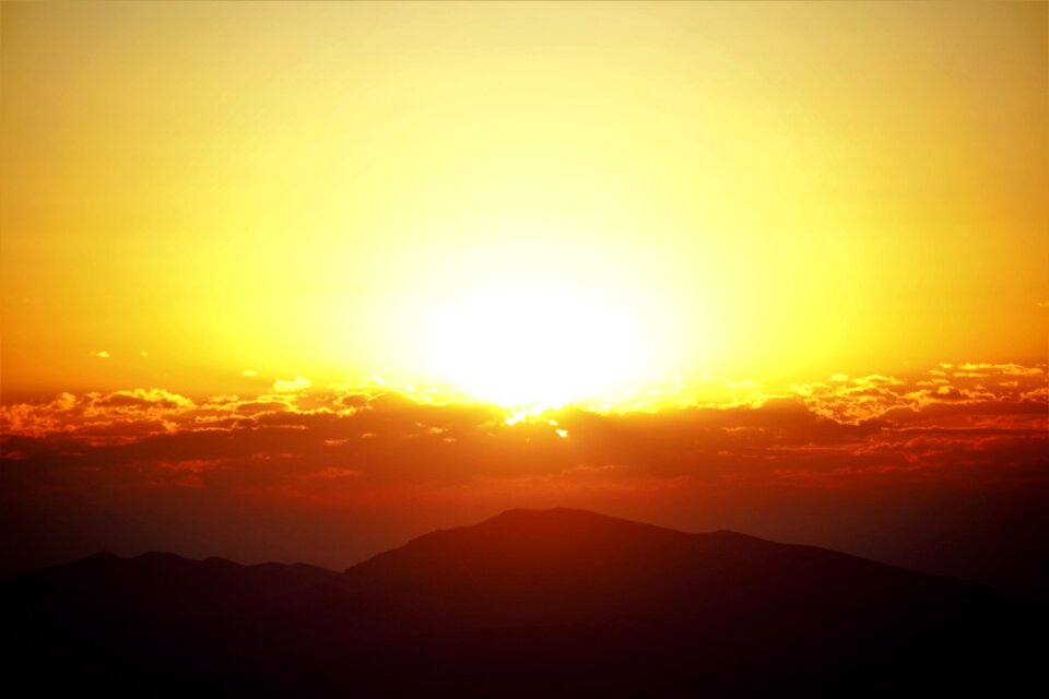 Nature sky mountains
